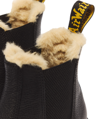 2976 Faux Fur Lined Platform Chelsea Boots