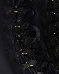 Chesney Leather Flared Heel Lace Up Boots