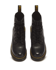 Jesy Sendal Leather Lace Up Flared Heel Boots