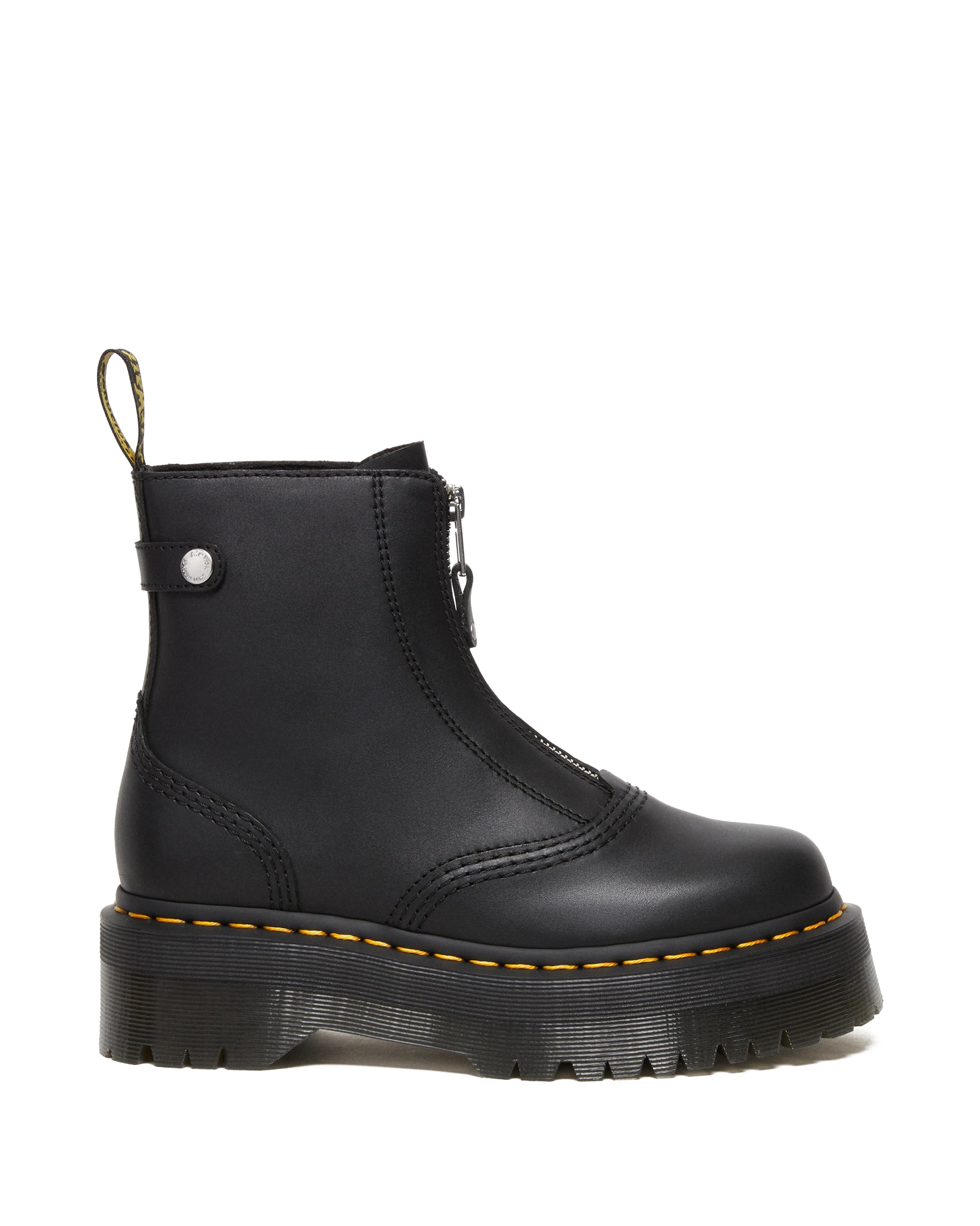Jetta Zipped Sendal Leather Platform Boots