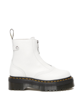 Jetta Zipped Sendal Leather Platform Boots