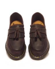 Adrian Crazy Horse Leather Tassel Loafers