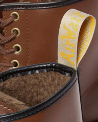 Vegan 1460 Faux Fur Lined Lace Up Boots