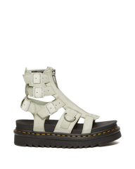 Olson Tumbled Nubuck Leather Gladiator Zip Sandals