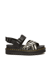 Voss II Hair-On Zebra Print Sandals