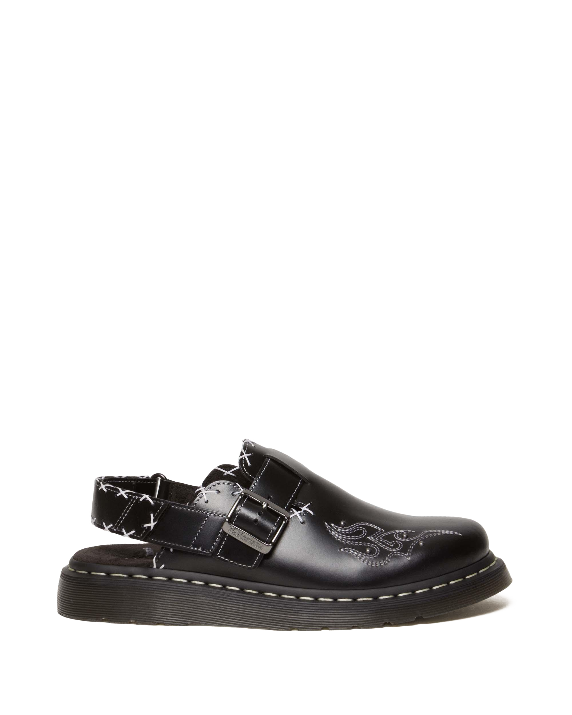 Jorge II Gothic Americana Leather Slingback Mules