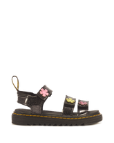 Junior Klaire Coated Glitter Velcro Sandals