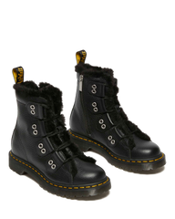 1460 Faux Fur Lined Leather Lace Up Boots