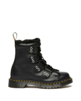 1460 Faux Fur Lined Leather Lace Up Boots