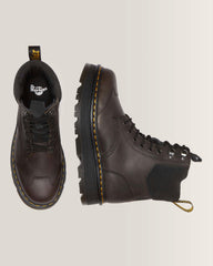 Zebzag 8 Ties Burnish Waxy Lace Up Boots