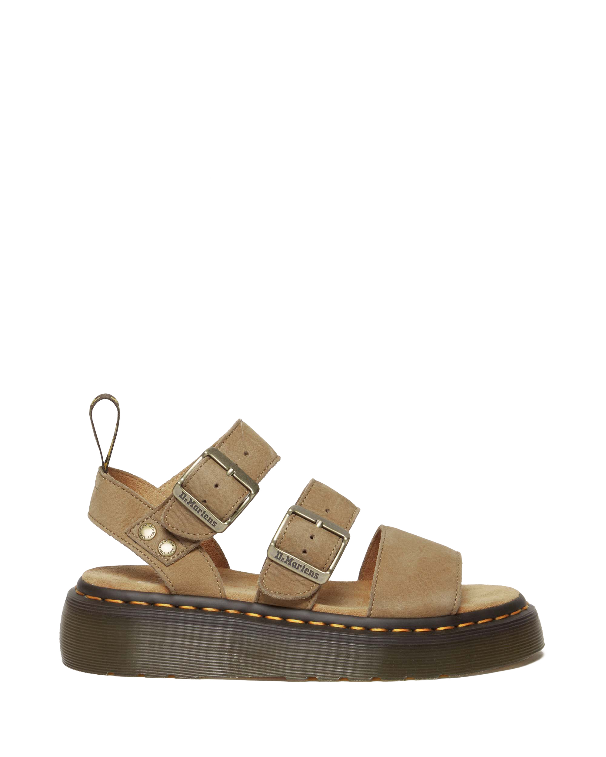 Gryphon Tumbled Nubuck Leather Platform Sandals