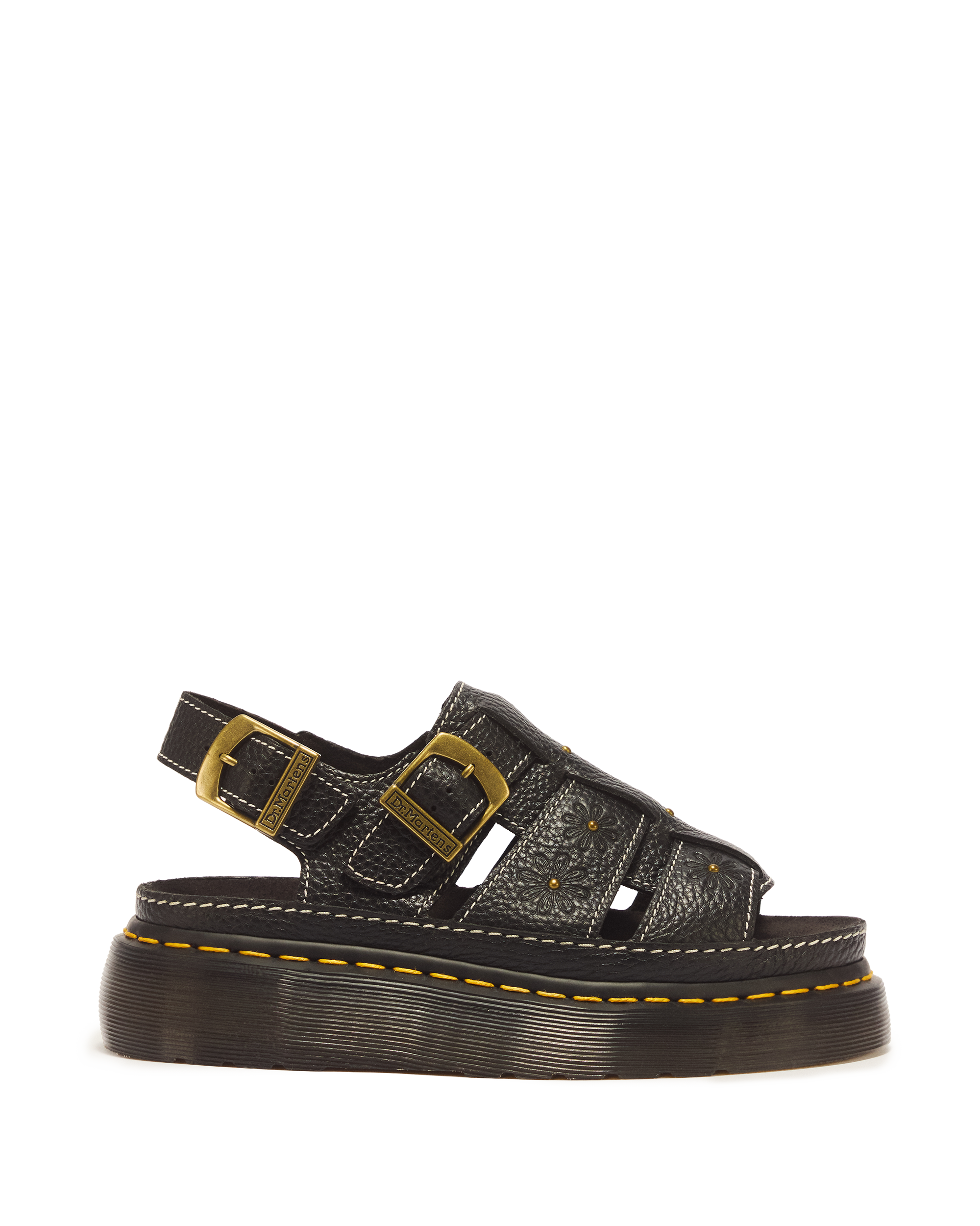 Wrenlie Open Toe Nappa Leather Fisherman Platform Sandals
