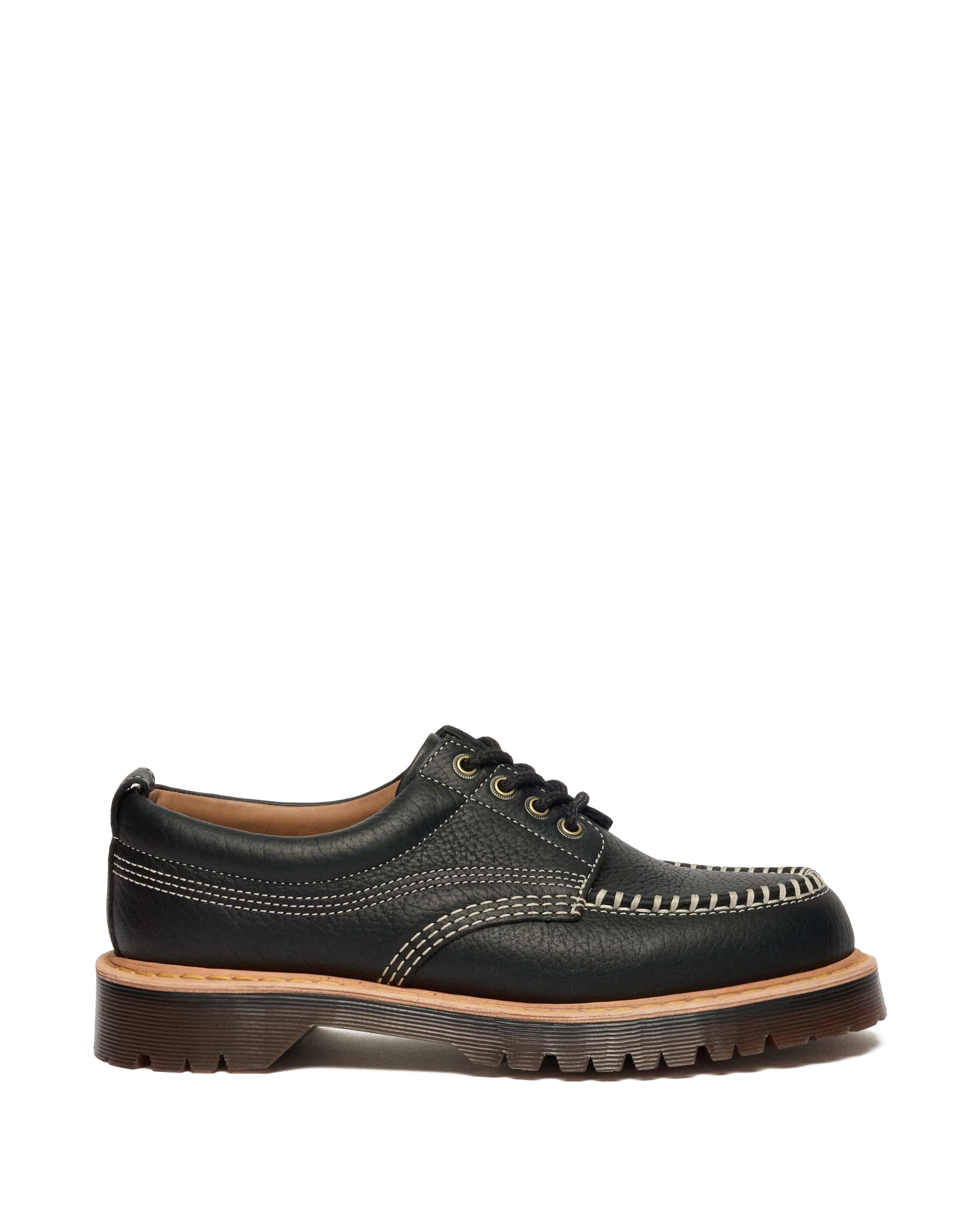 Lowell Wild Grain Leather Moc Toe Shoes