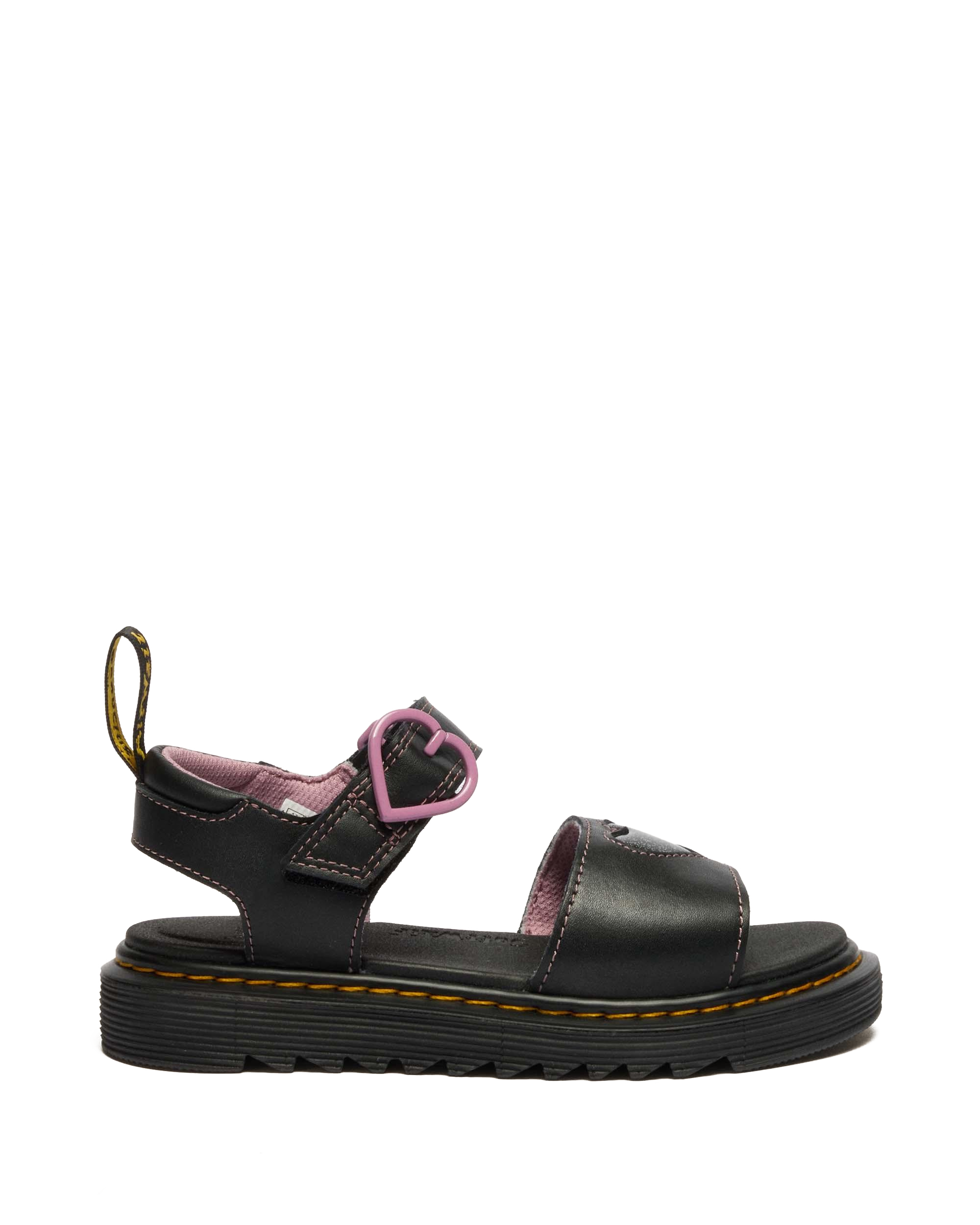 Junior Marlowe II Glitter Heart Leather Strap Shoes