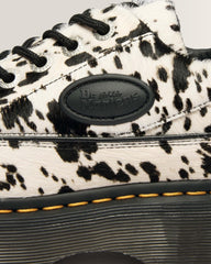Buzz 5-Eye Dalmatian Hair On Leather Shoes