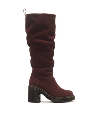 Kasey Suede Knee High Heeled Boots