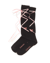 Long Lace Up Socks