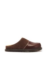 San Patchwork Leather & Nubuck Mules