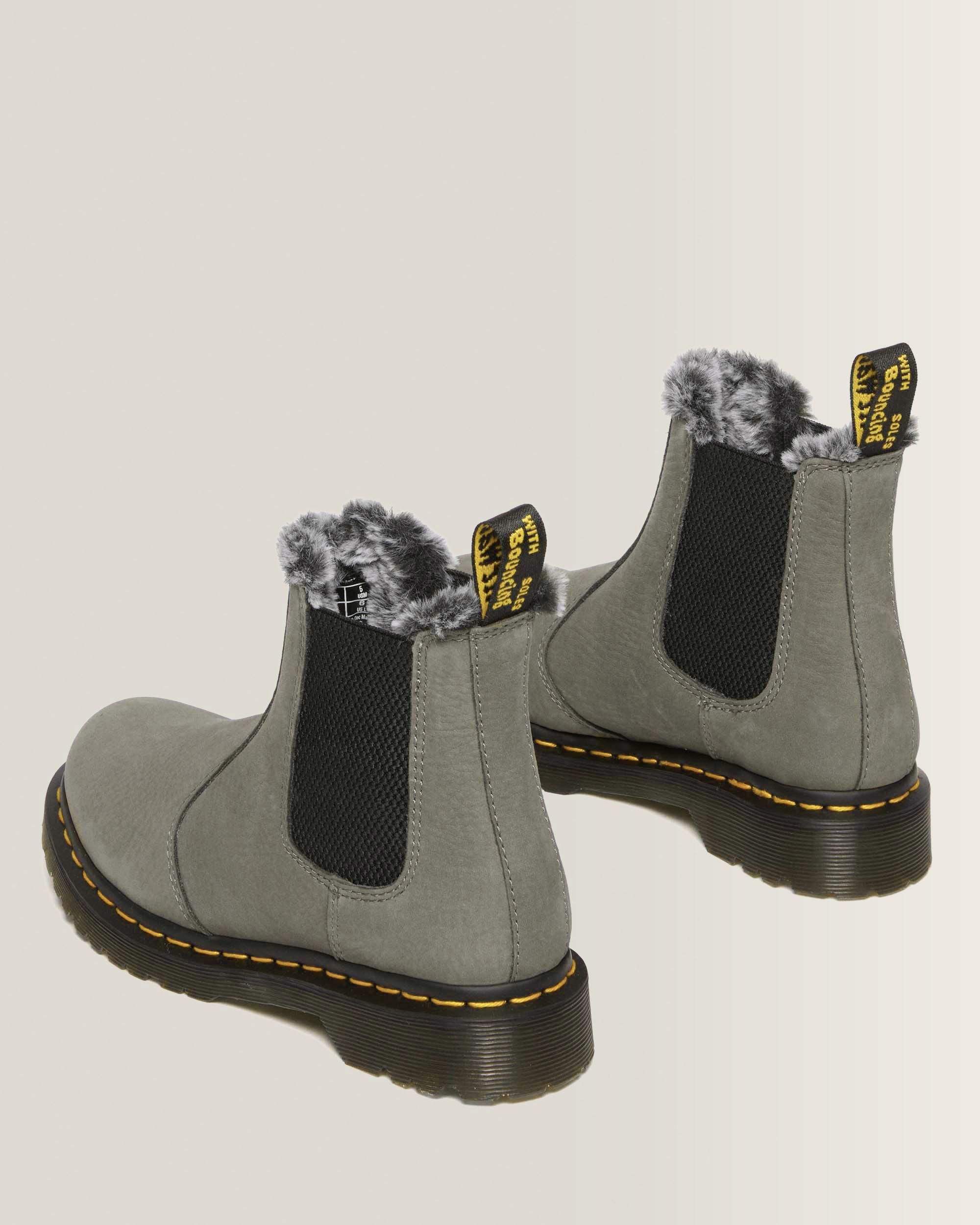 2976 Leonore Faux Fur Lined Nubuck Chelsea Boots