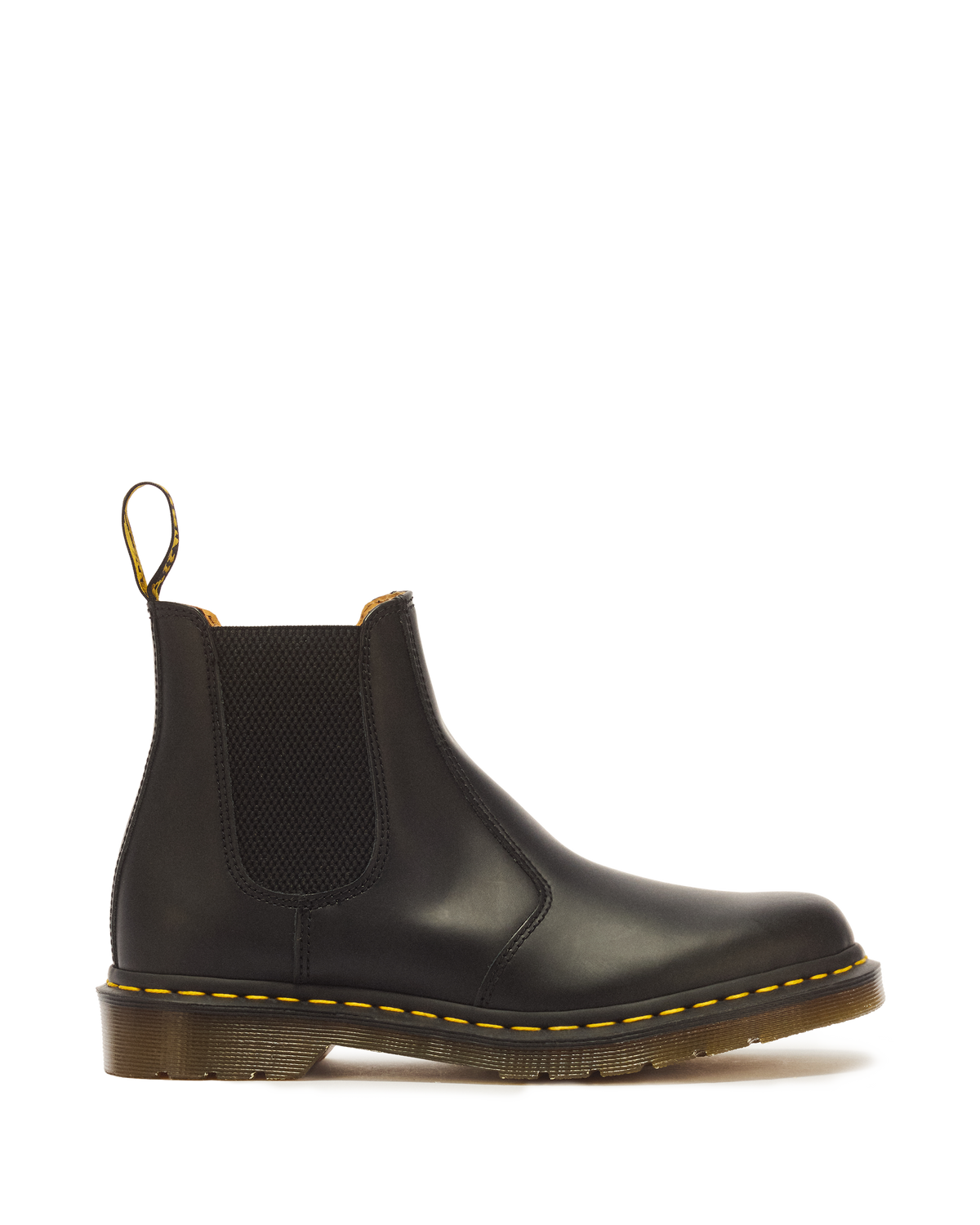 2976 Yellow Stitch Smooth Leather Chelsea Boots