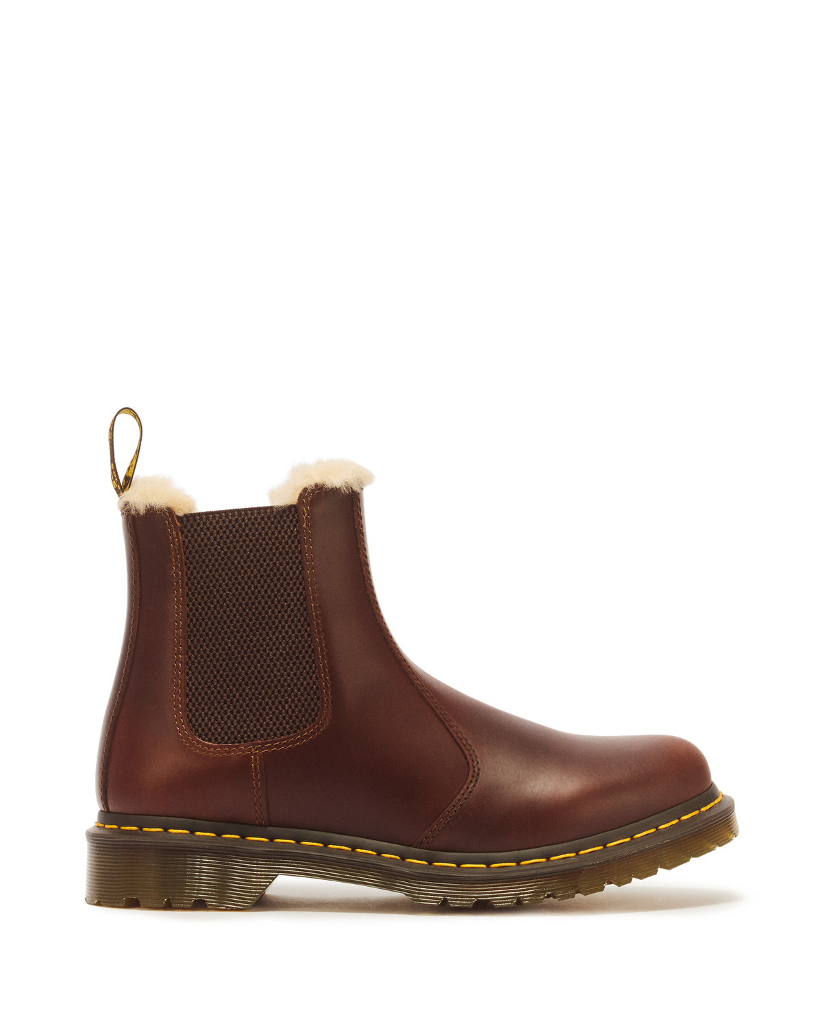 2976 Women's Faux Fur Lined Chelsea Boots