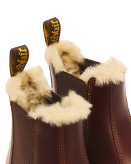 2976 Women's Faux Fur Lined Chelsea Boots