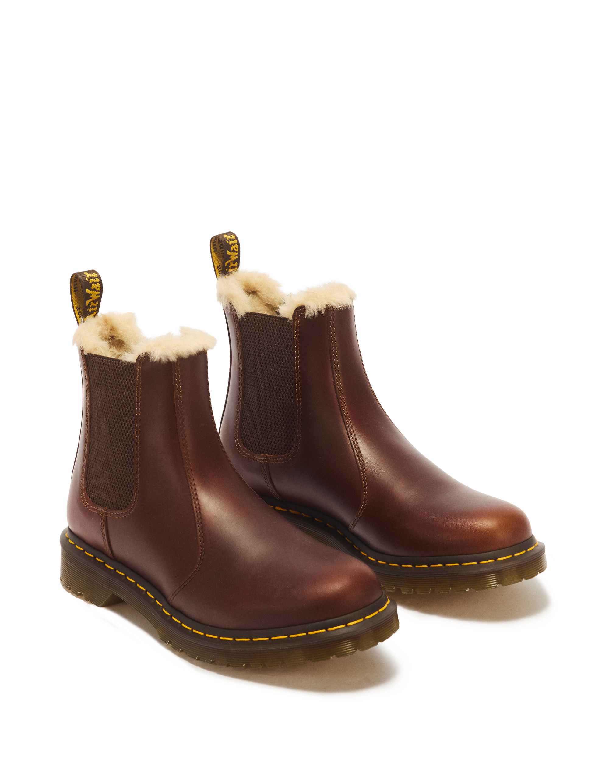 2976 Women's Faux Fur Lined Chelsea Boots