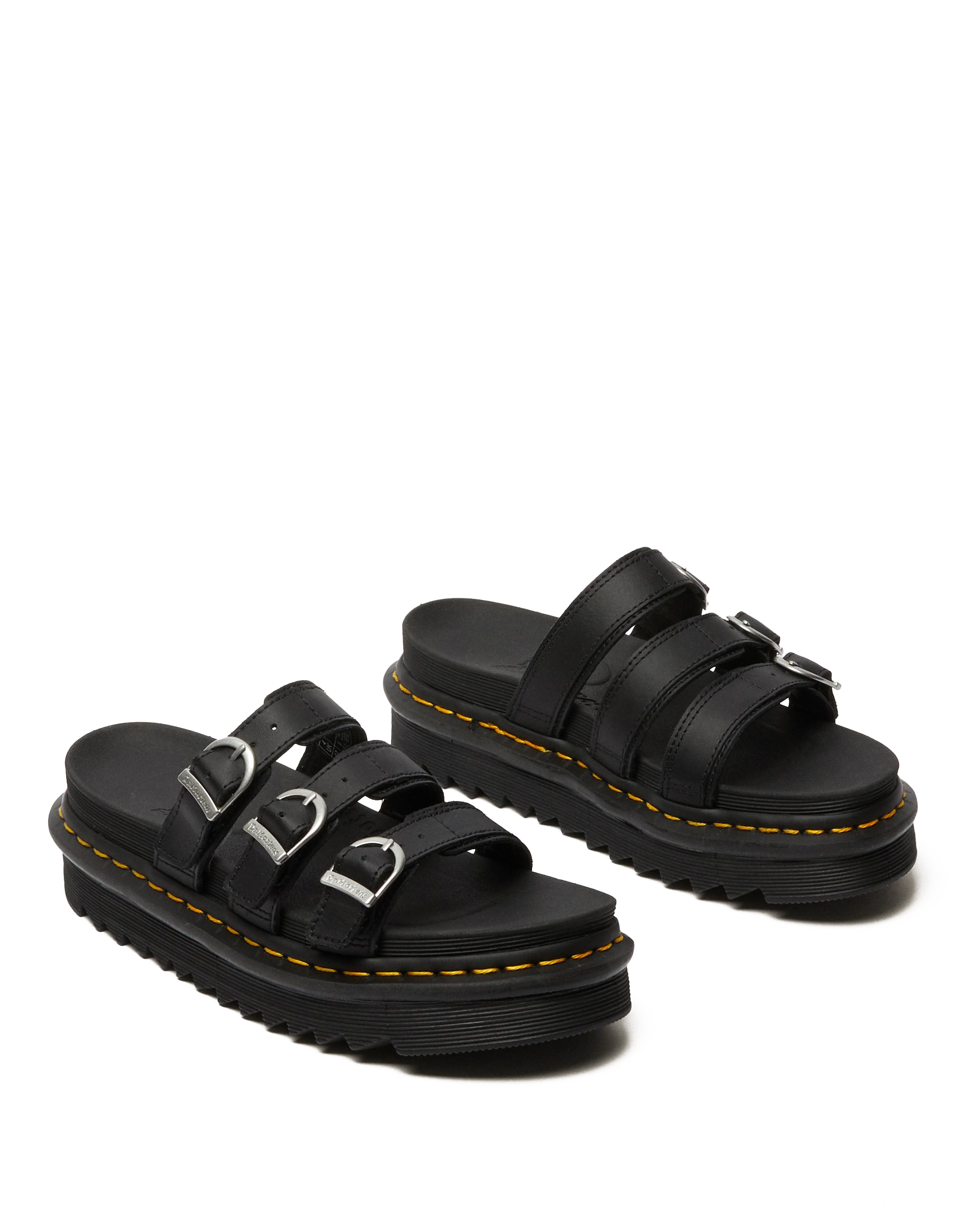 Blaire Leather Slide Sandals