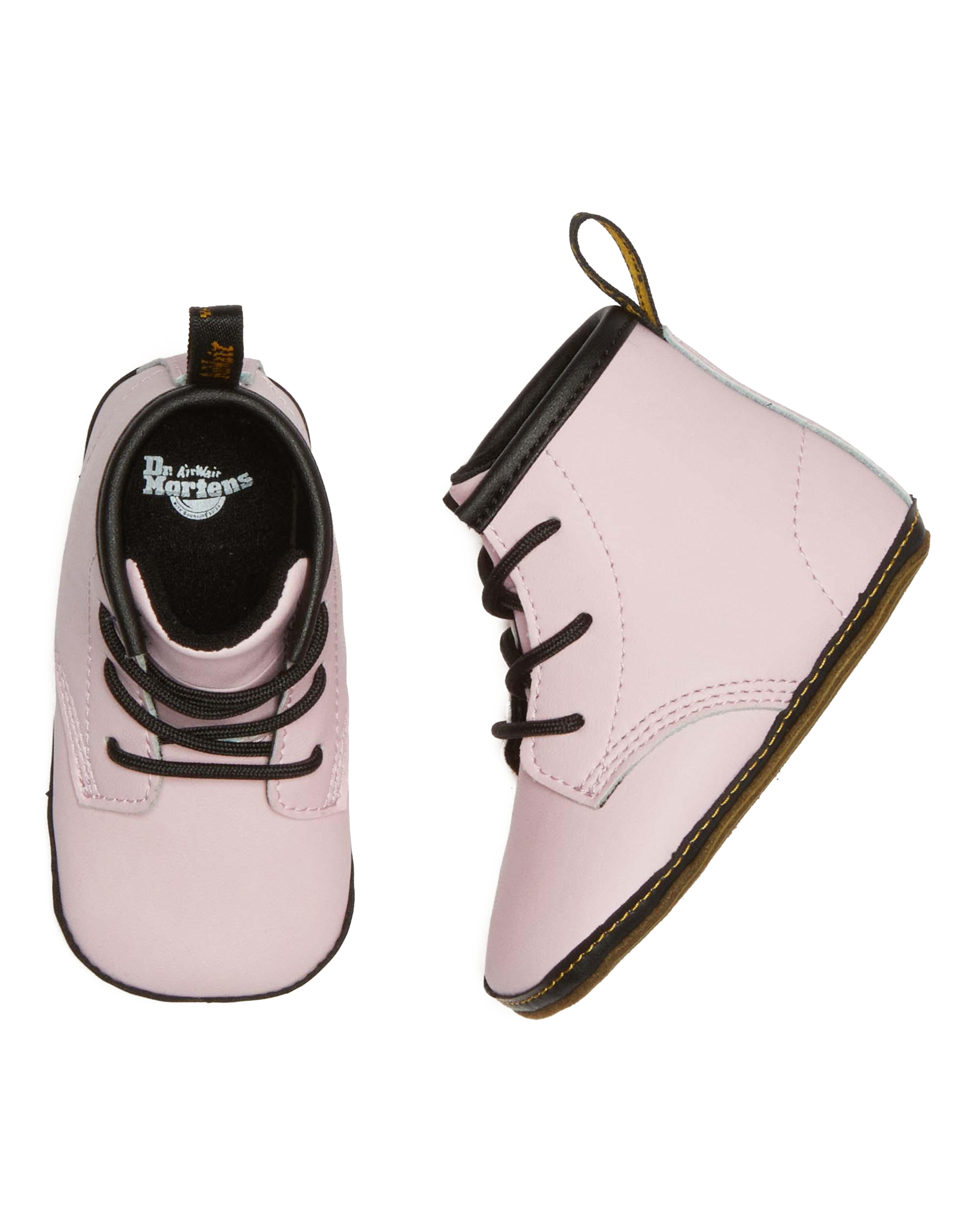 Newborn 1460 Auburn Leather Booties