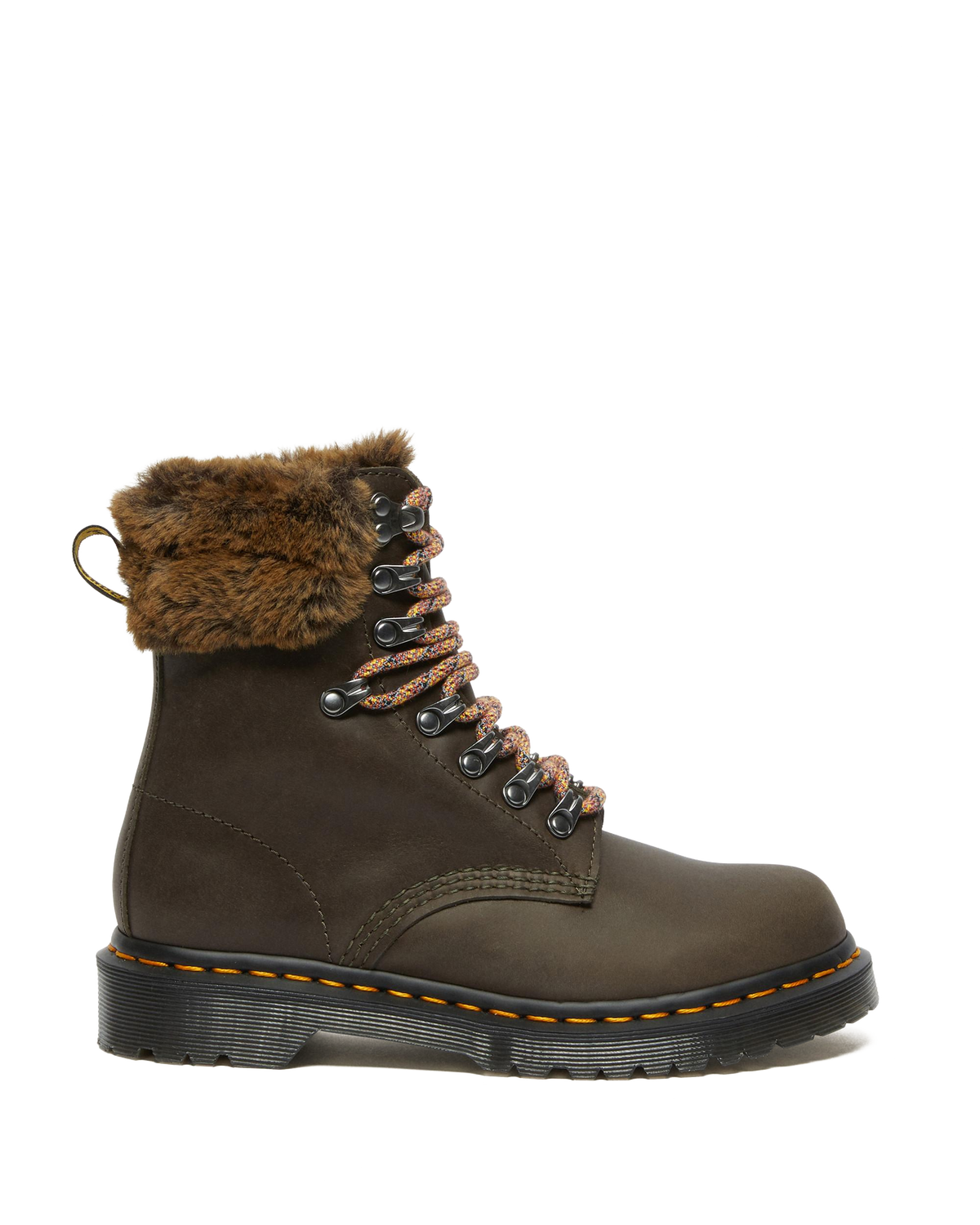1460 Serena Collar Faux Fur Lined Lace Up Boots