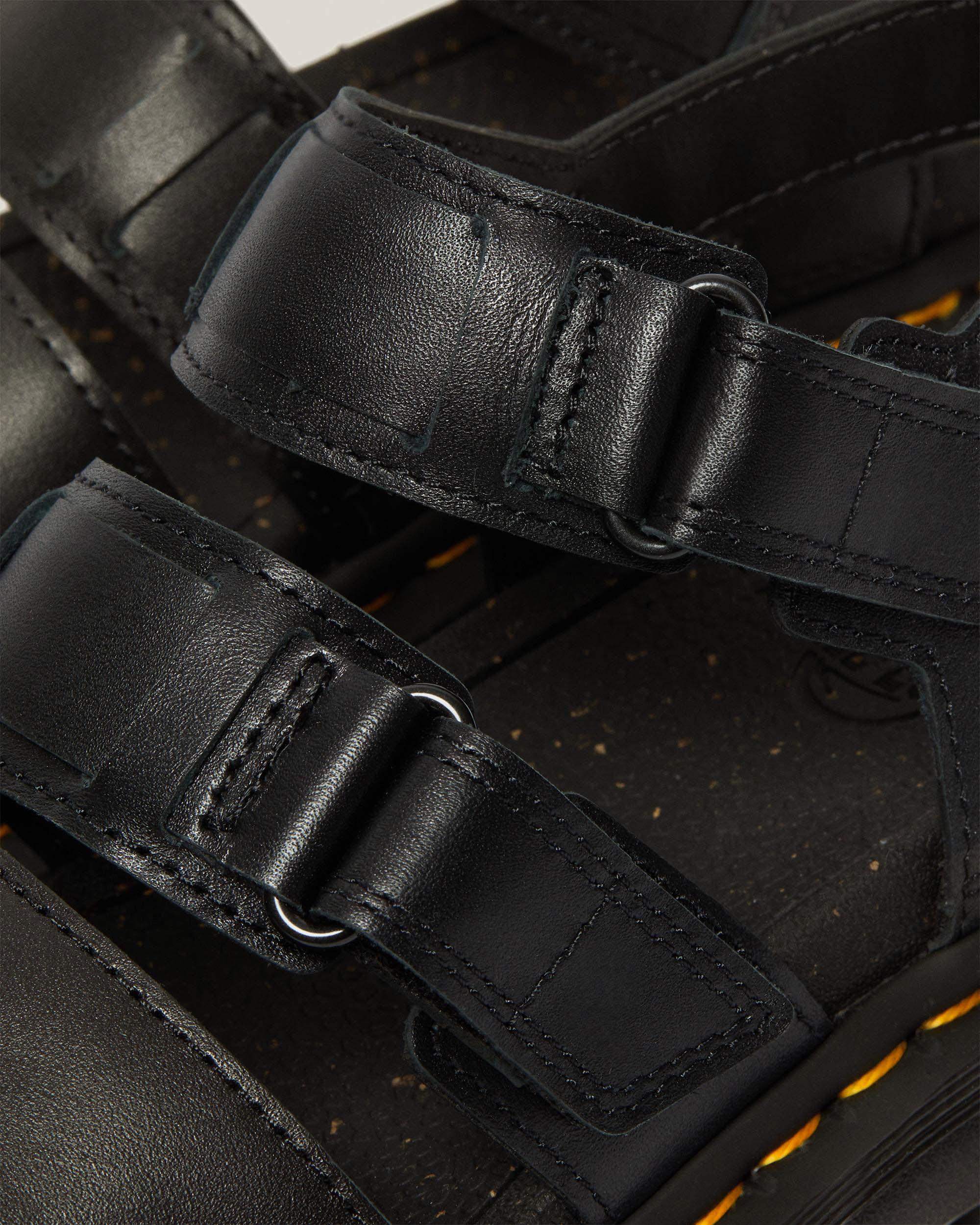 Ricki Nappa Lux Leather 3-Strap Platform Sandals