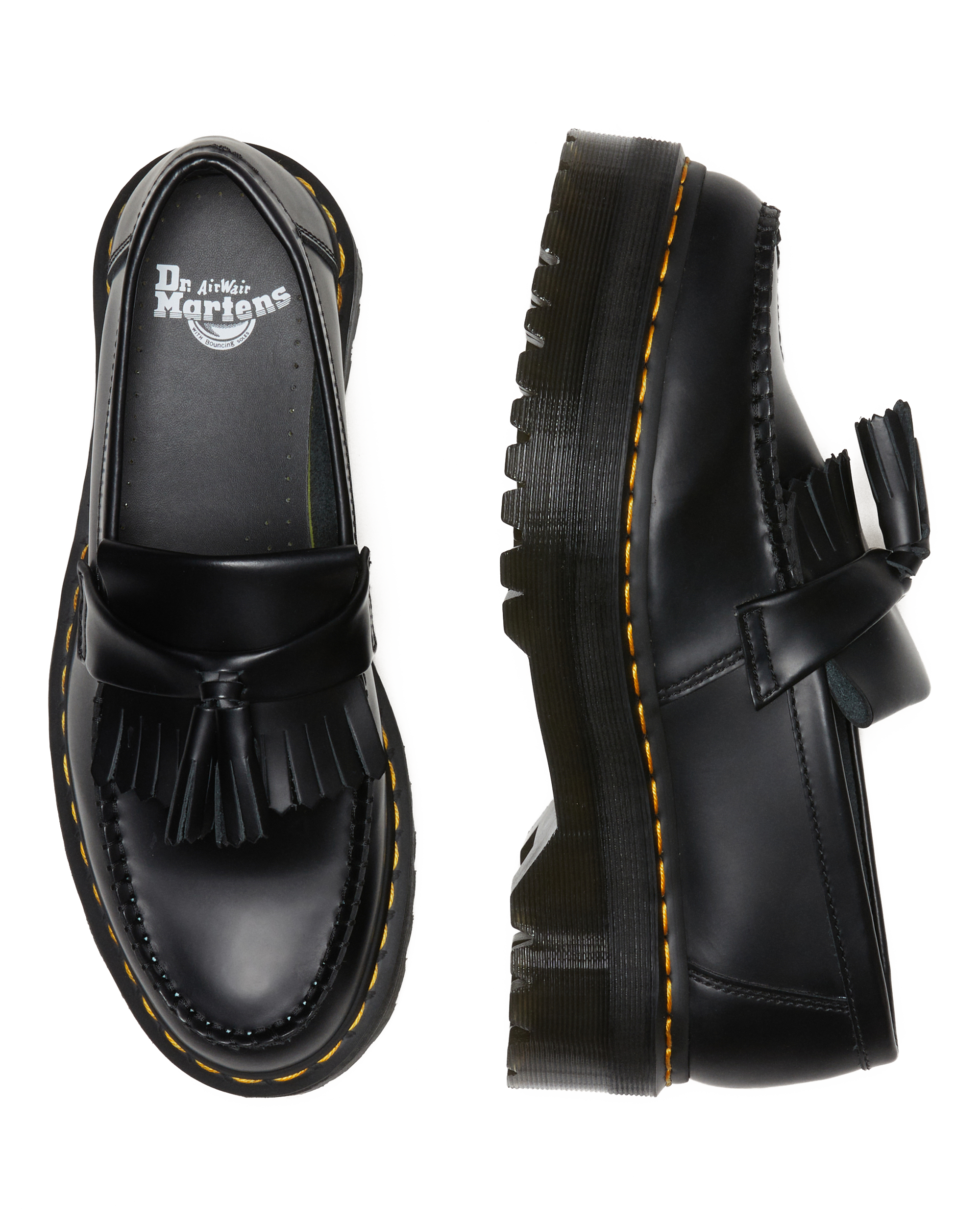 Adrian Leather Platform Tassel Loafers