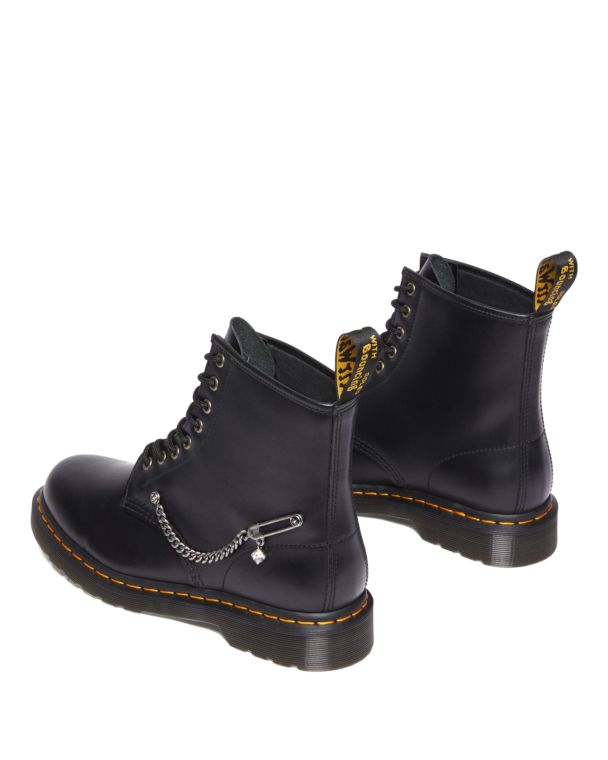 1460 Swarovski Leather Lace Up Boots
