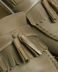 Adrian Carrara Leather Tassel Loafers