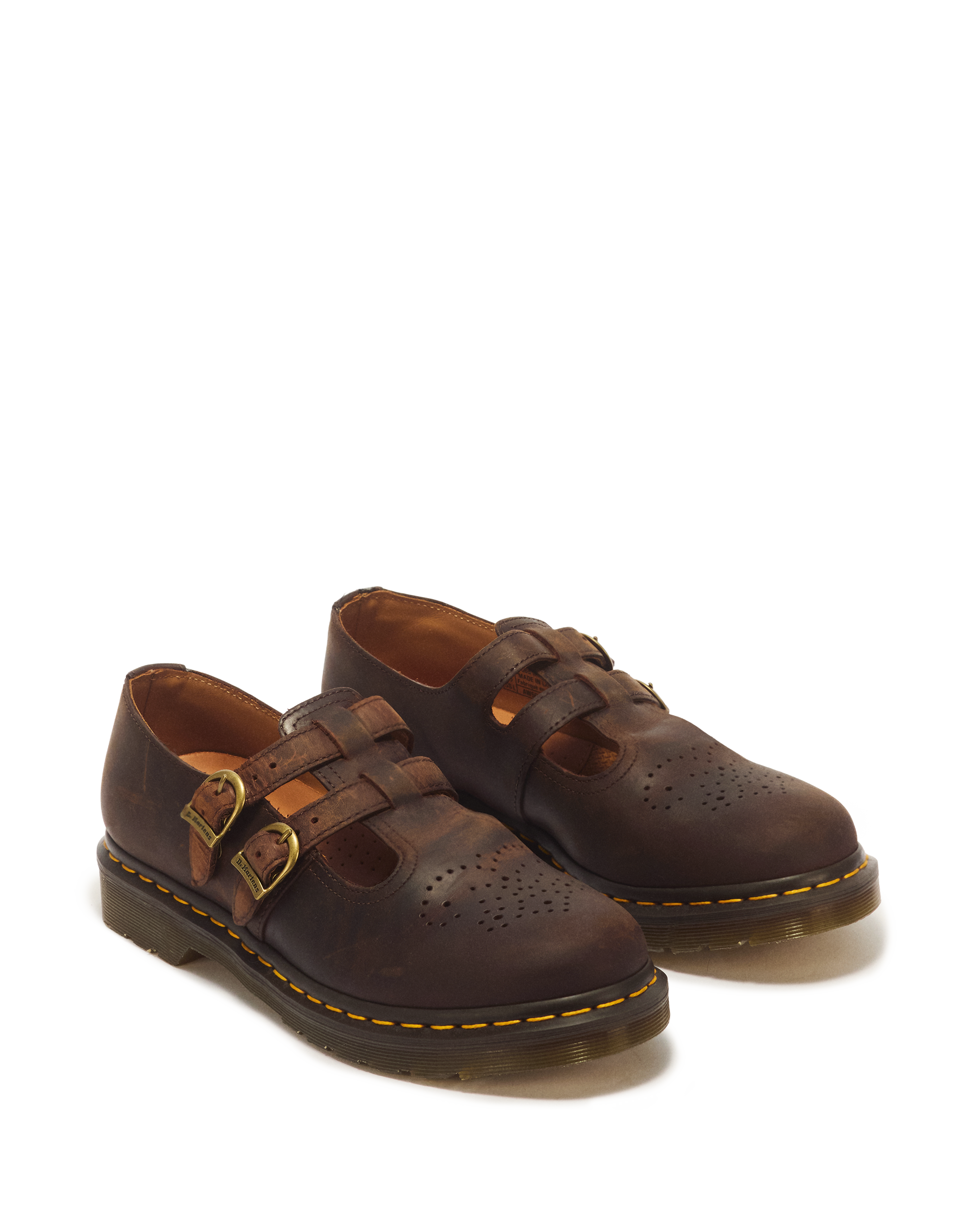 8065 Crazy Horse Leather Mary Jane Shoes