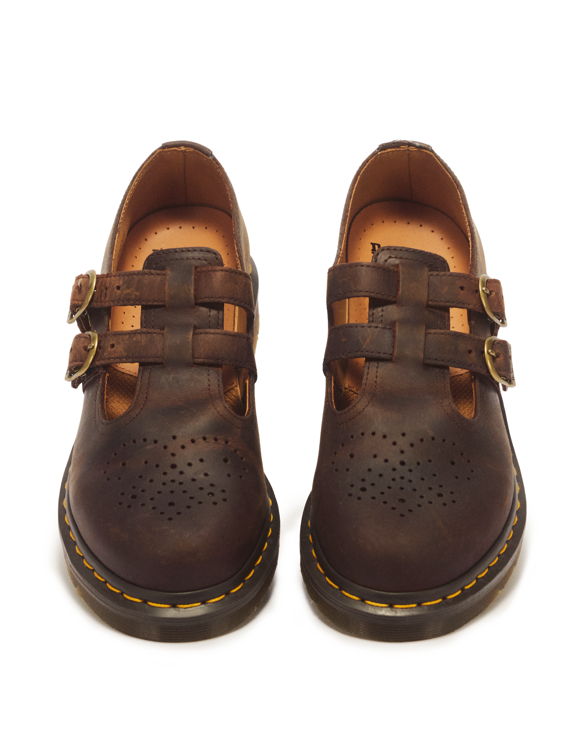 8065 Crazy Horse Leather Mary Jane Shoes