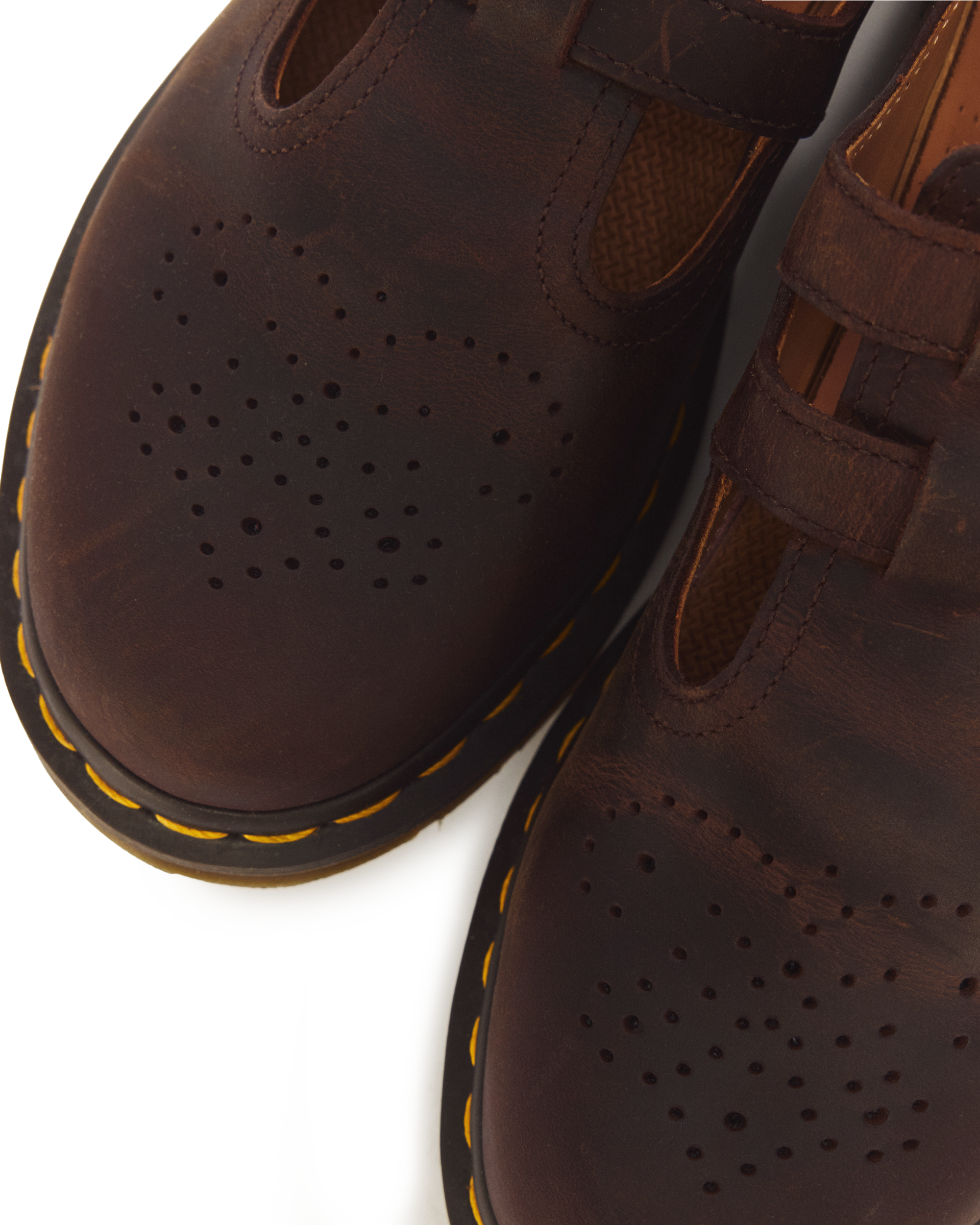 8065 Crazy Horse Leather Mary Jane Shoes