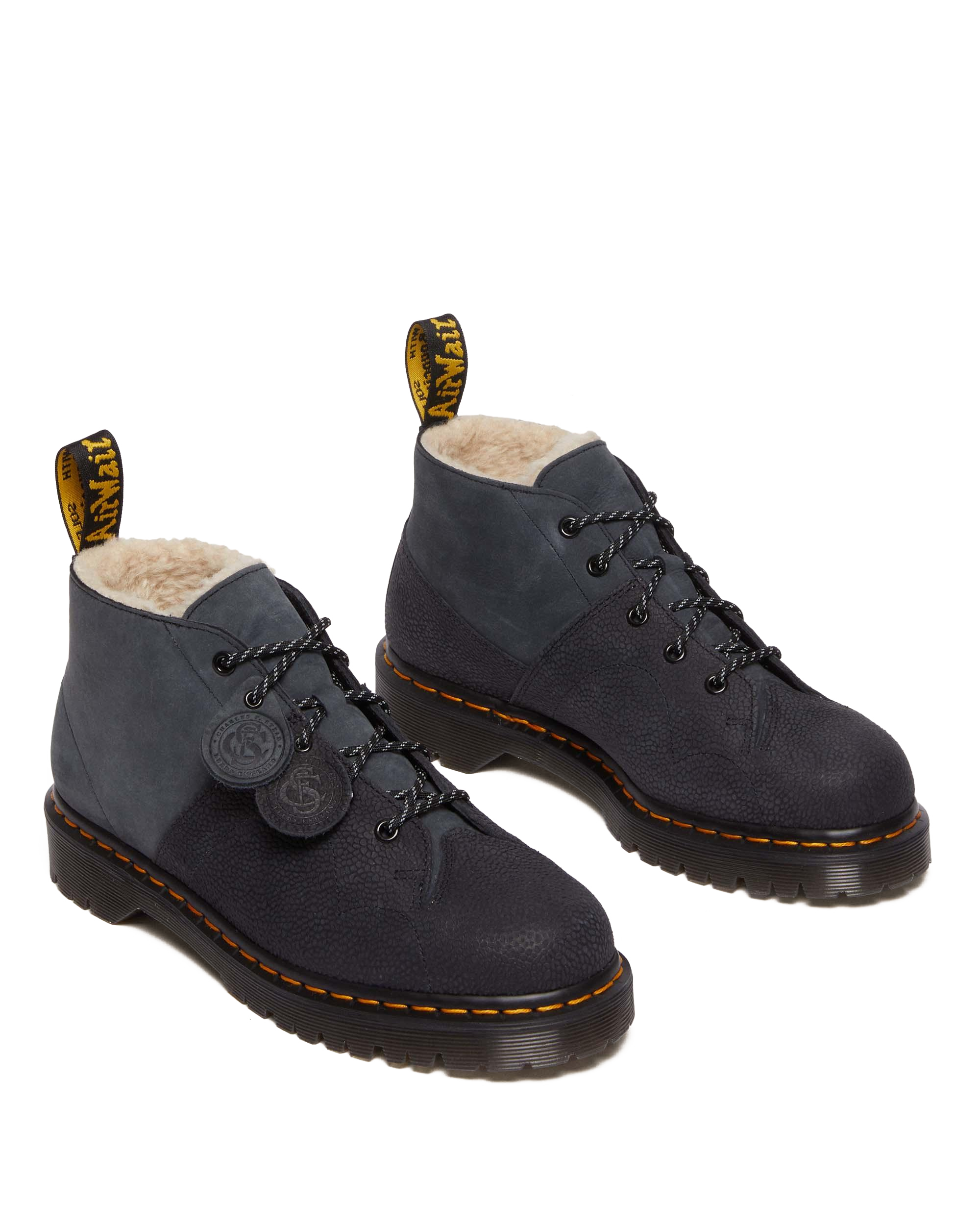 Church Nubuck & Pebble Leather Monkey Boots