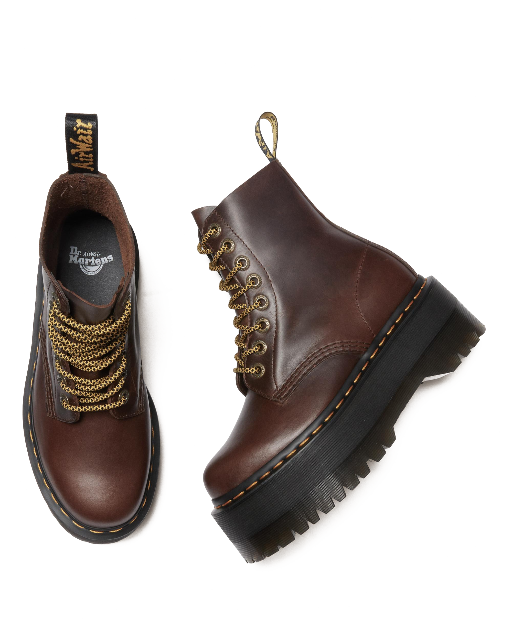 1460 Pascal Max Pull Up Leather Platform Boots