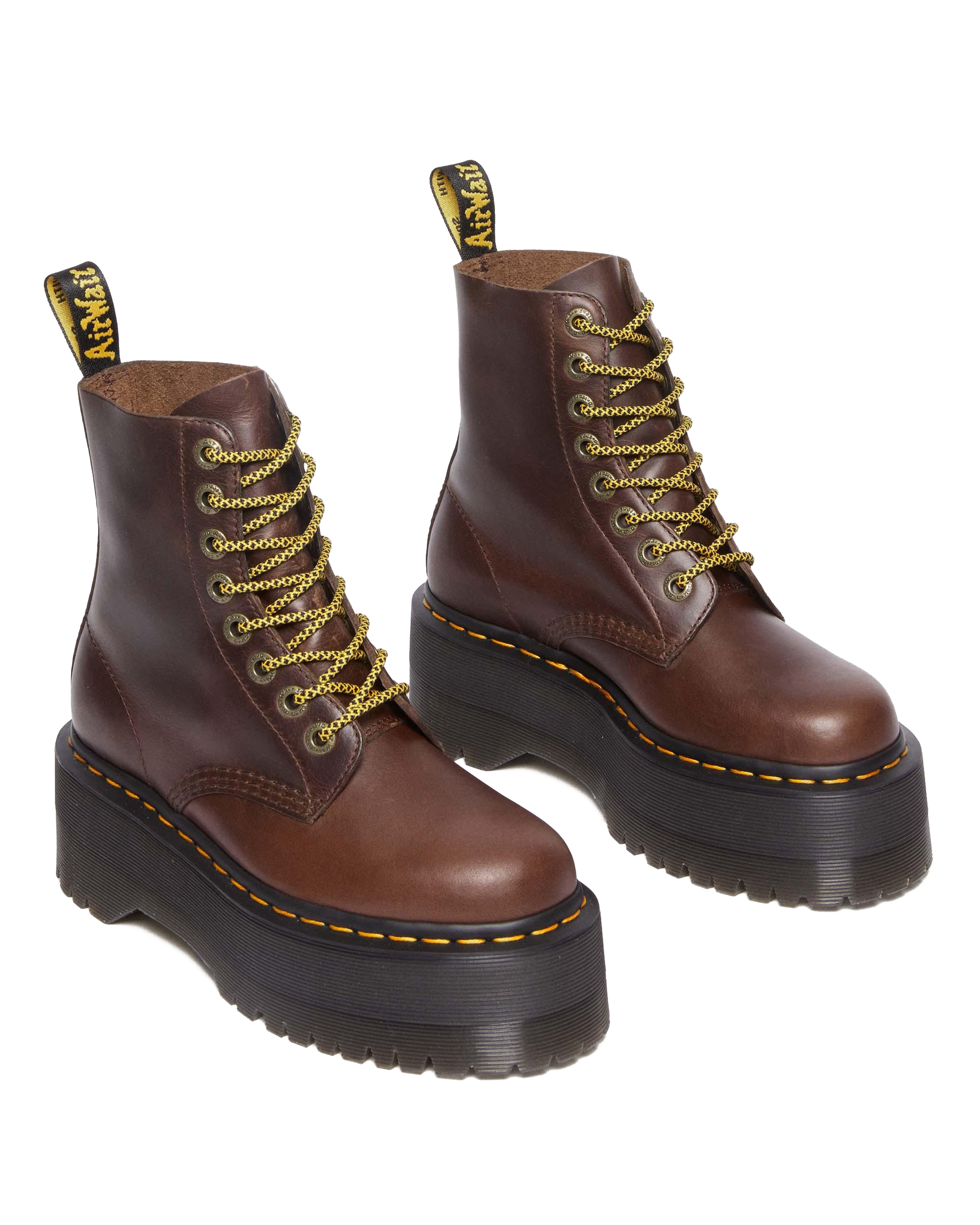 1460 Pascal Max Pull Up Leather Platform Boots