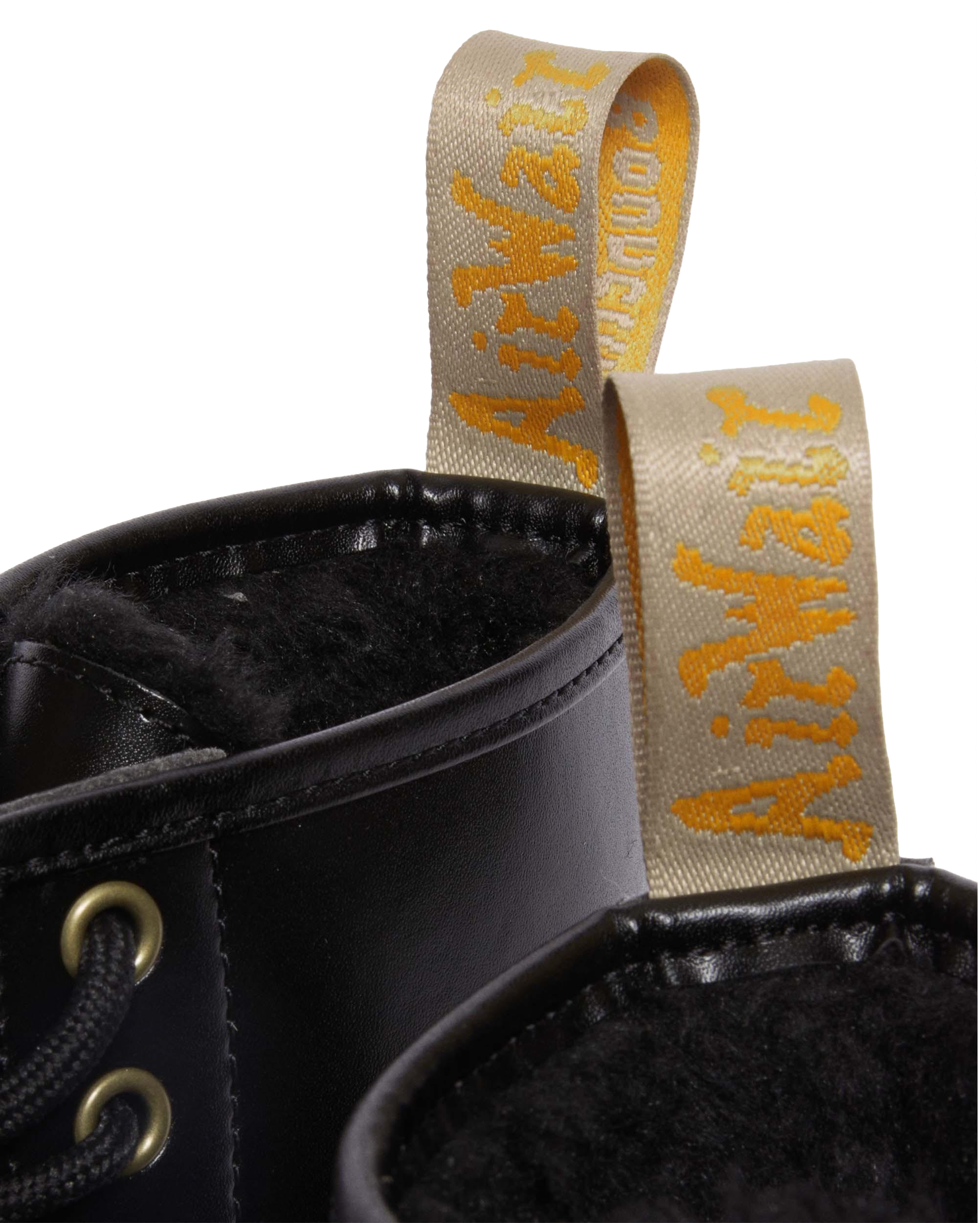 Vegan 1460 Faux Fur Lined Lace Up Boots