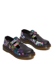 8065 Vintage Floral Leather Mary Jane Shoes