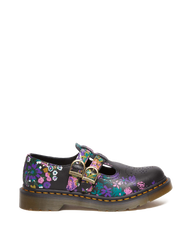 8065 Vintage Floral Leather Mary Jane Shoes