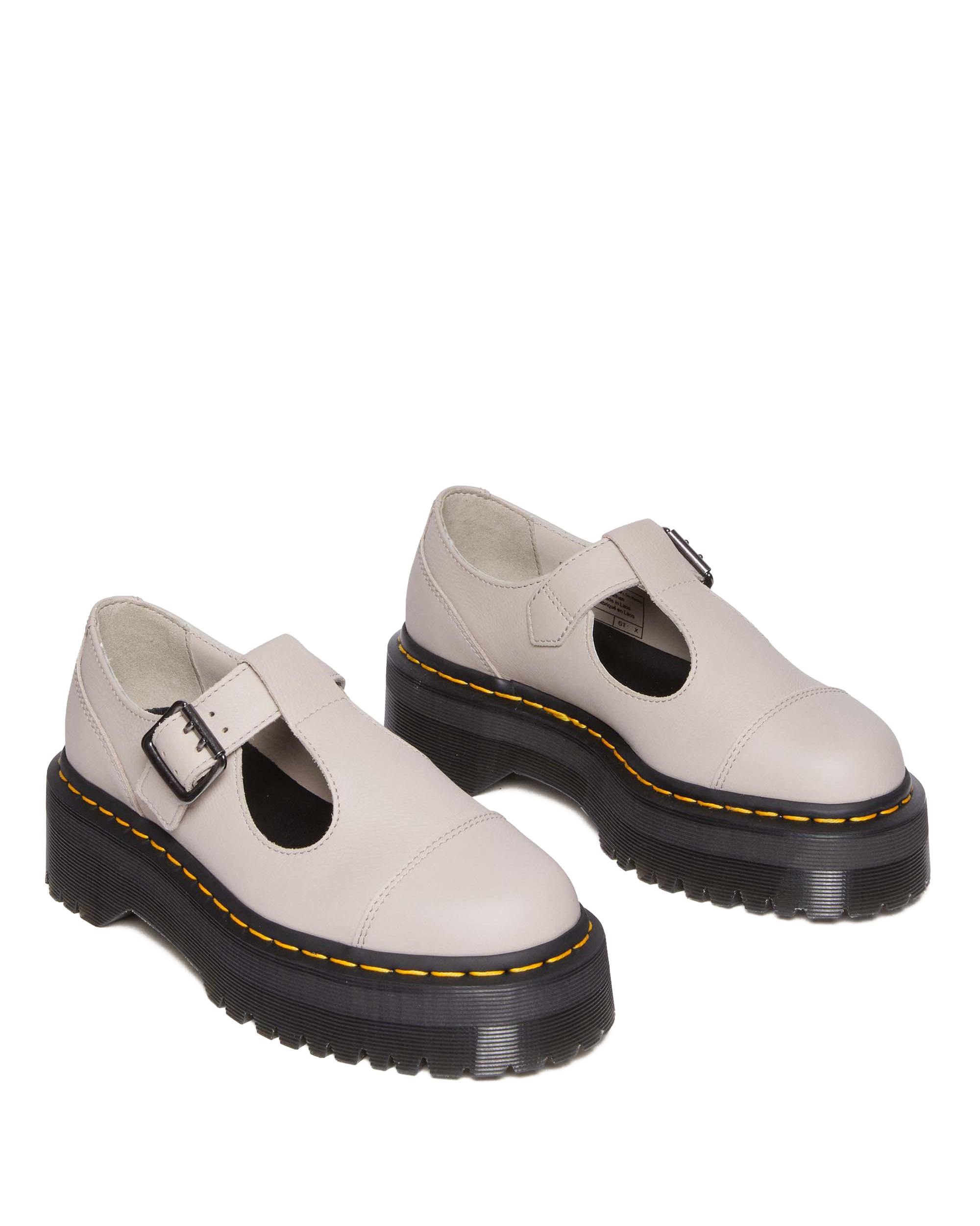 Bethan Pisa Leather Platform Mary Jane Shoes
