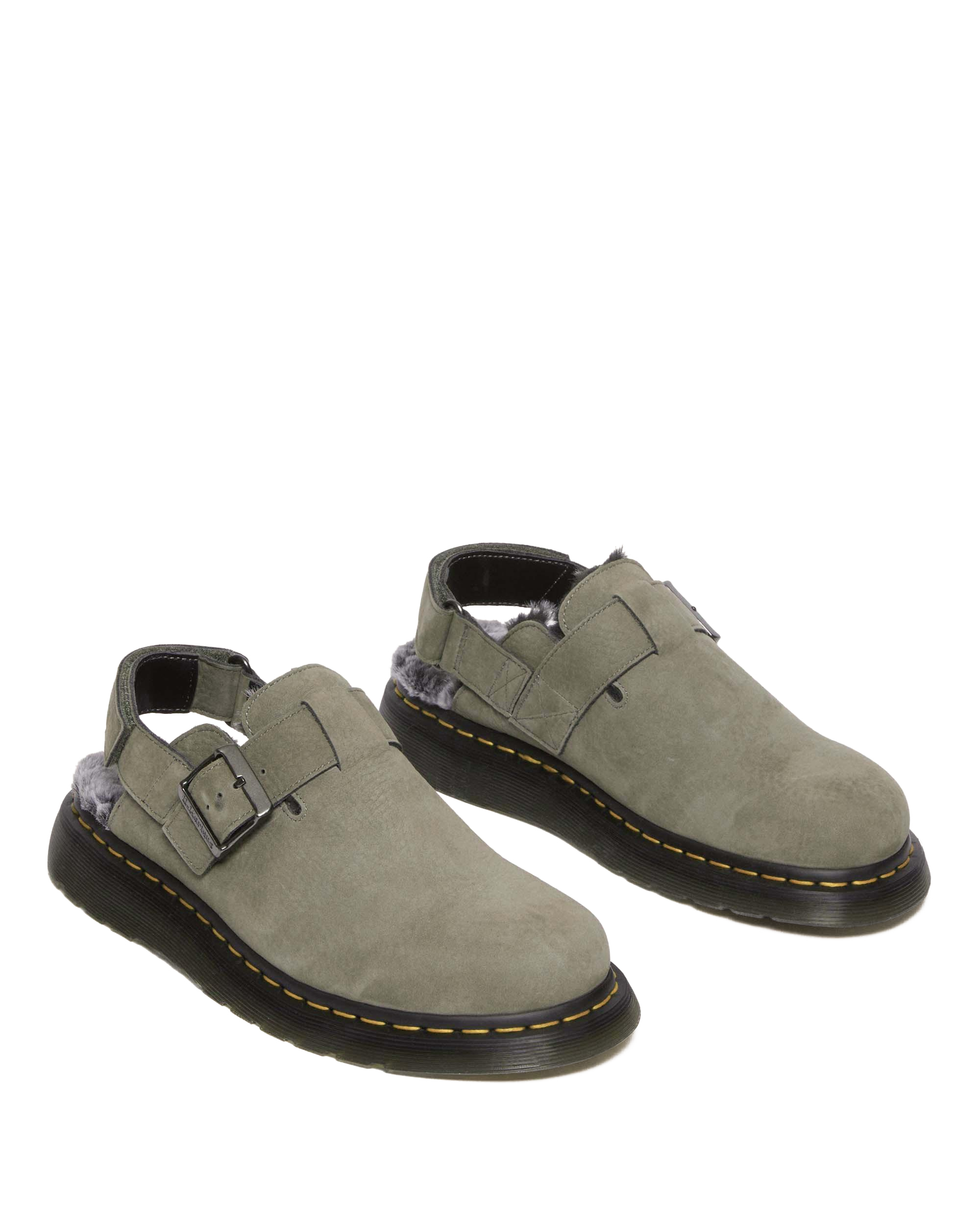 Jorge II Faux Fur Lined Nubuck Slingback Mules