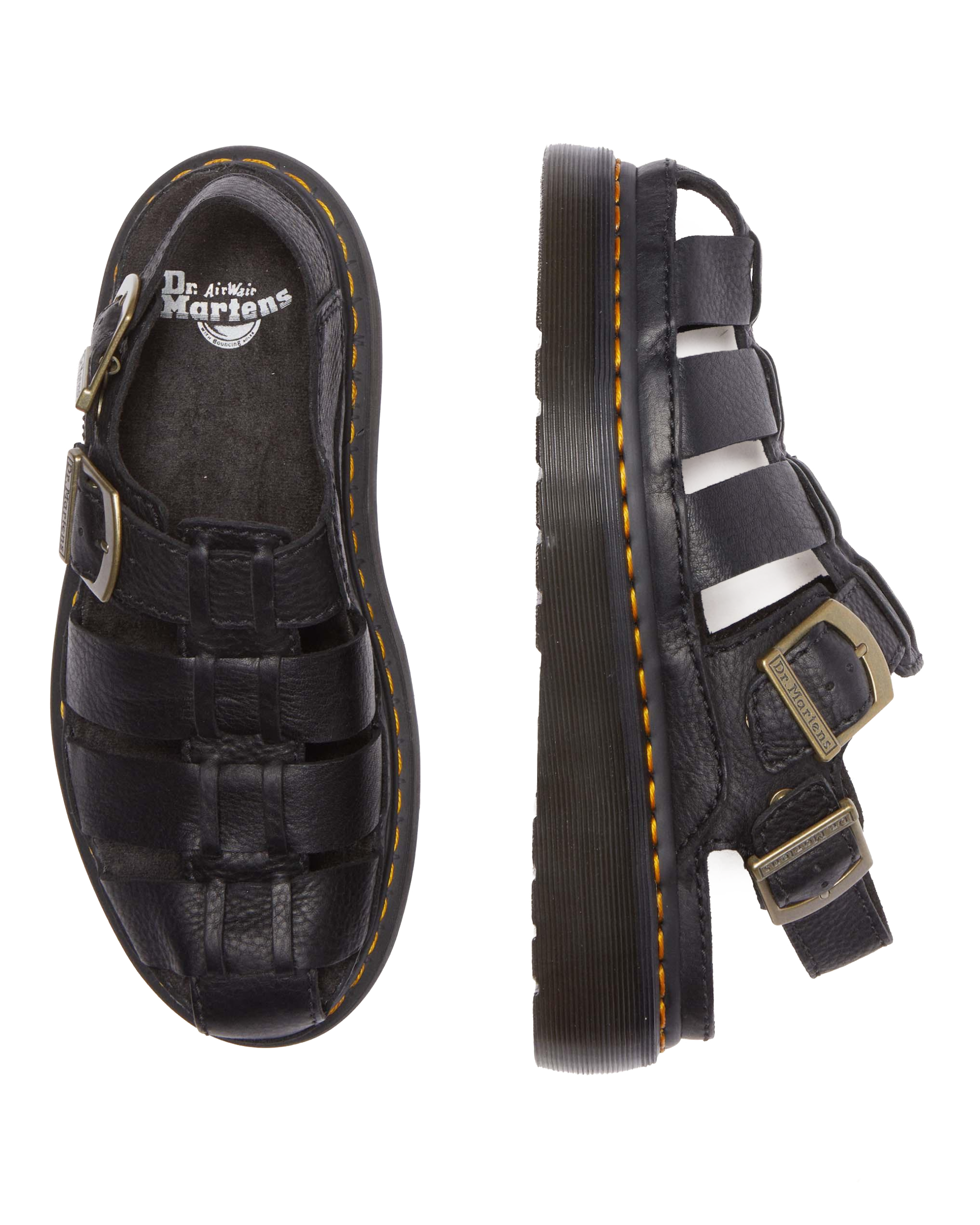 Wrenlie Grizzly Leather Fisherman Sandals