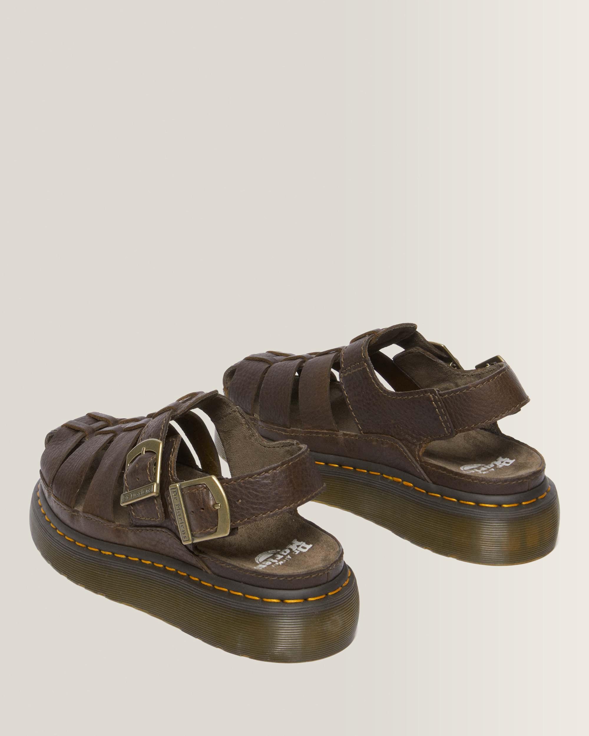 Wrenlie Grizzly Leather Fisherman Sandals