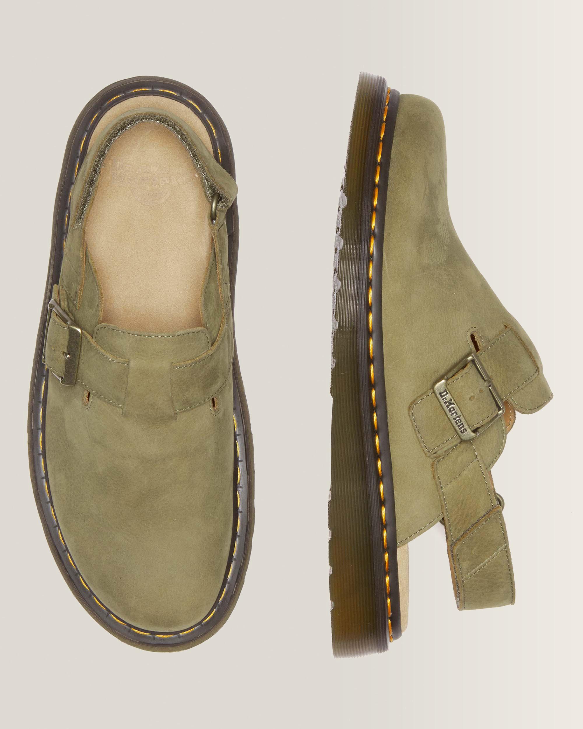 Jorge II Tumbled Nubuck Leather Slingback Mules