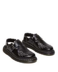 Jorge II Gothic Americana Leather Slingback Mules