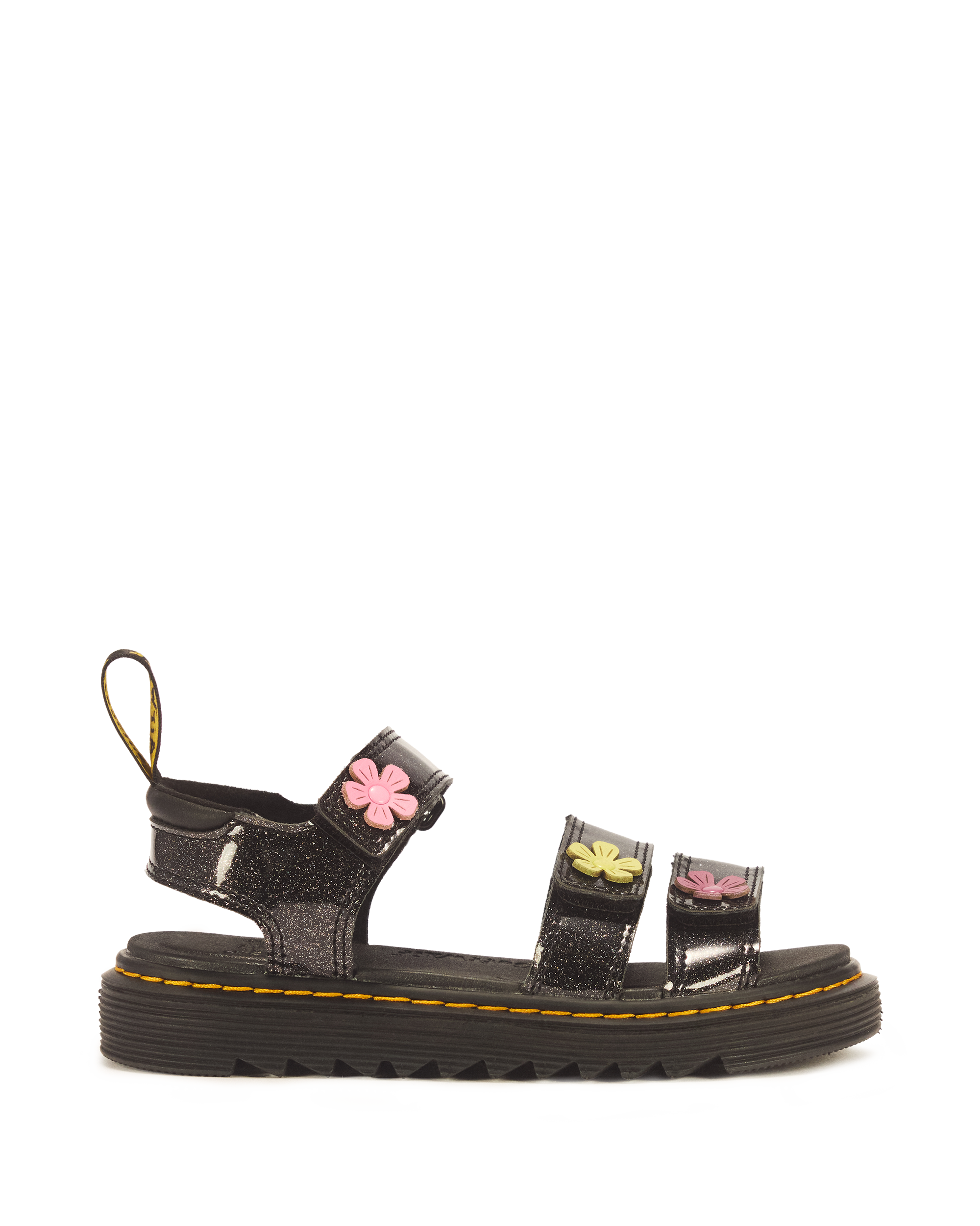 Junior Klaire Coated Glitter Velcro Sandals